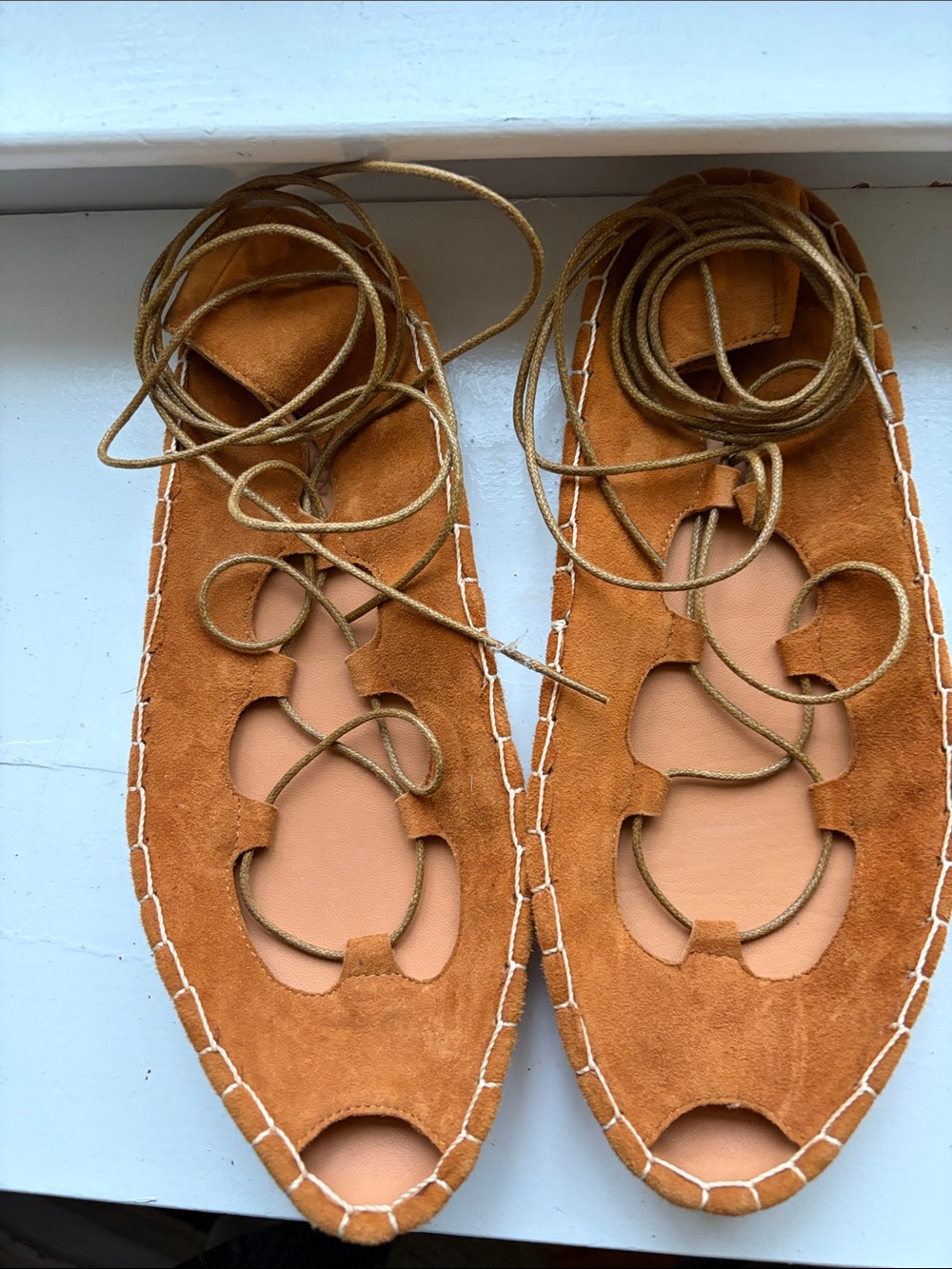 Doen Suede Lace-Up Moccasin